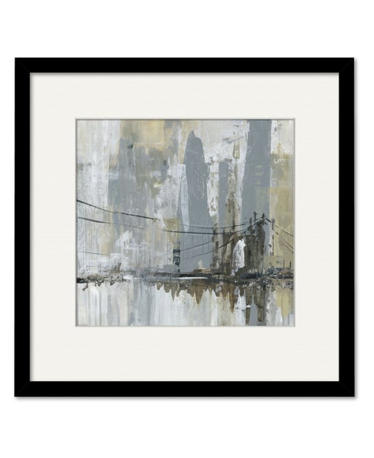 Midtown Bridge Ii 16" x 16" Framed and Matted Art