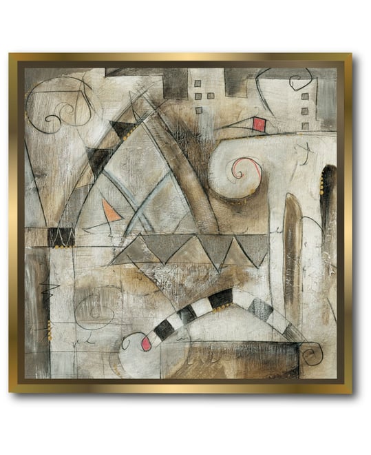 Classica Ii 18" x 18" Canvas Wall Art with Float Moulding