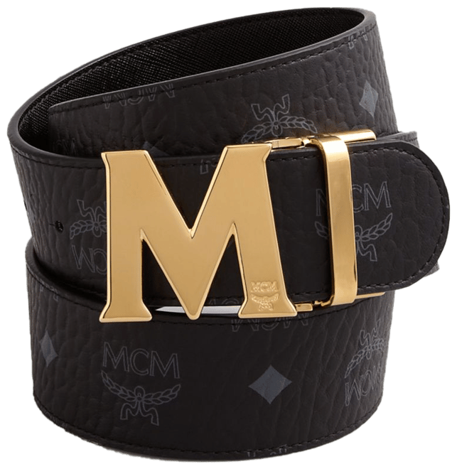 Black 2024 mcm belt