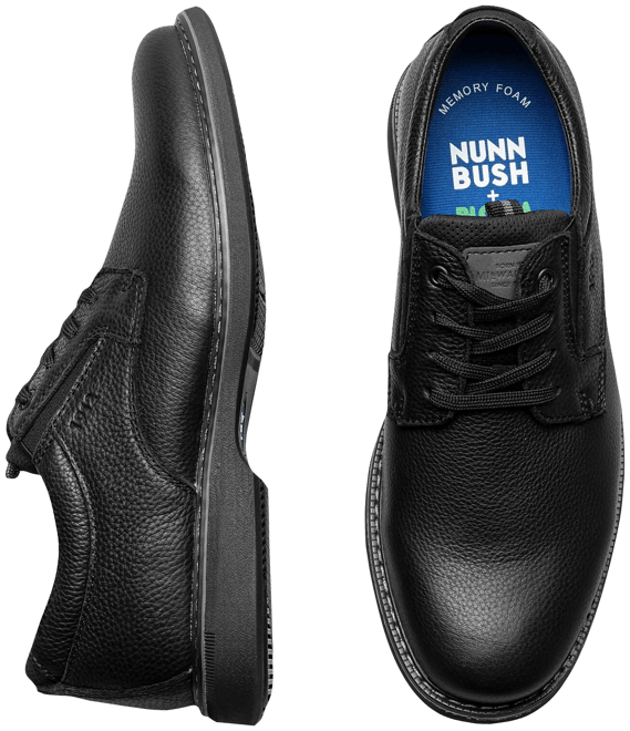 Nunn Bush Otto Plain Toe Oxfords, Black | Casual Shoes | Men's