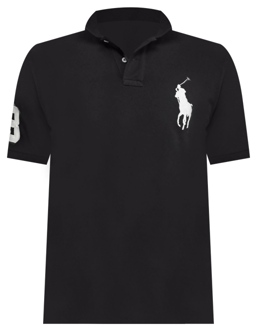 Ralph Lauren The Skinny Polo S ブラック Polo Ralph Lauren Black Stretch-Cotton Pink Pony Polo Shirt
