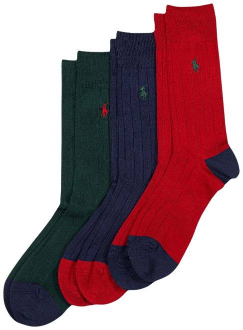 Polo Ralph Lauren Underwear Cotton-blend Crew Sock 6-pack - Regular socks 