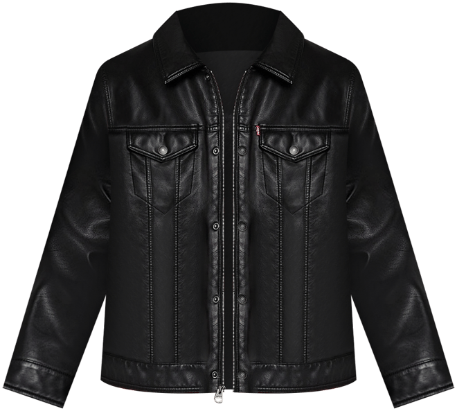 Levi's® Mens Midweight Faux Leather Trucker Jacket - JCPenney