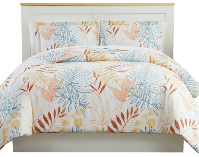 Tropic Leaf 3-Pc. Comforter Set, King