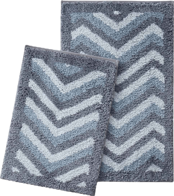 2 Piece Ultra Soft Non Slip Shaggy Bath Rug