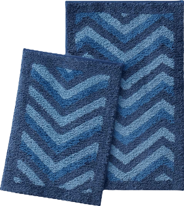 2 Piece Ultra Soft Non Slip Shaggy Bath Rug