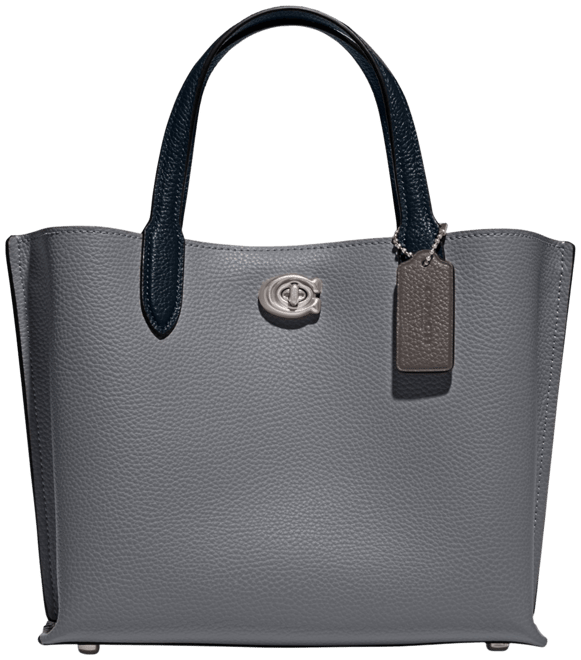 Coach Color-Block Leather Willow Tote Chalk Multi One Size