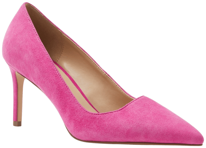 Suede pointed cheap toe pumps