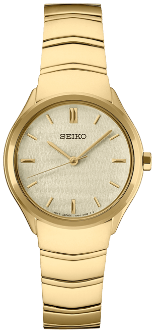 Women's Essentials Gold-Tone Stainless Steel Bracelet Watch 30mm