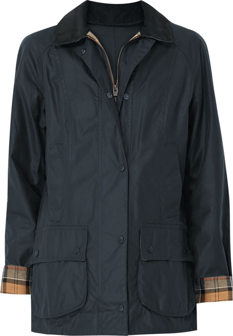 Navy Beadnell Wax Jacket