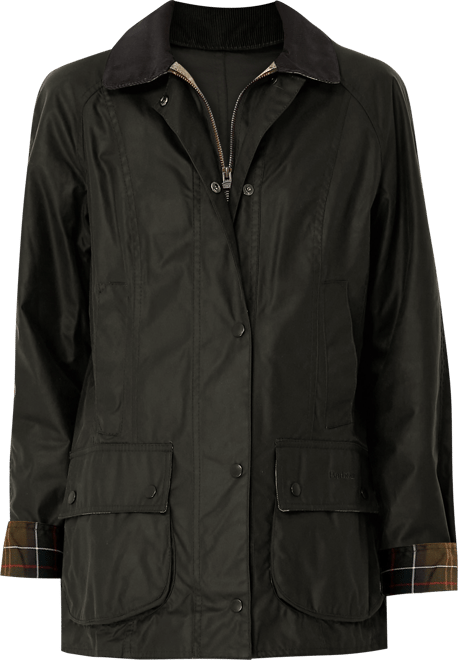 Barbour beadnell wax jacket olive deals