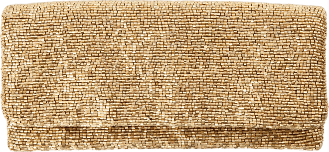 Gold Beaded Clutch