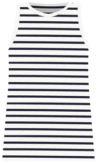 Navy Stripe Anthos Cotton Tank