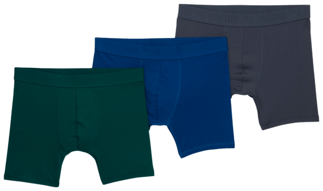 PUMA Men's Soft Boxer Briefs 3 Pack