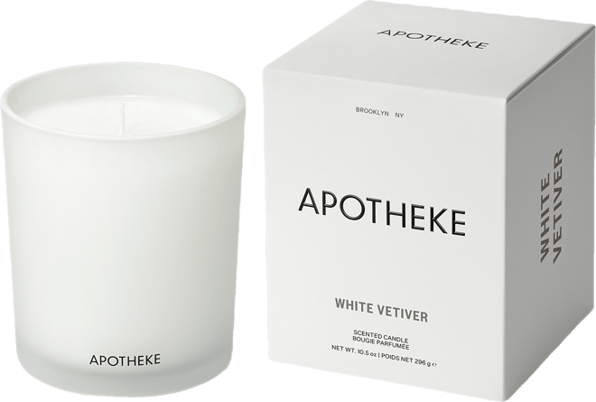 White Vetiver Candle, 10.5 oz.