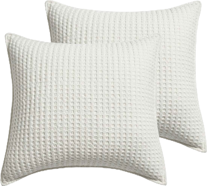 Mills Waffle 2-Pc. Sham Set, European