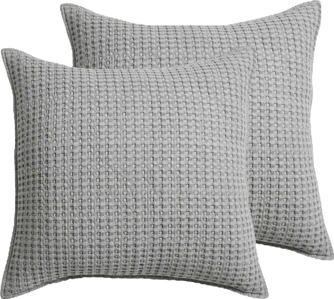 Mills Waffle 2-Pc. Sham Set, European