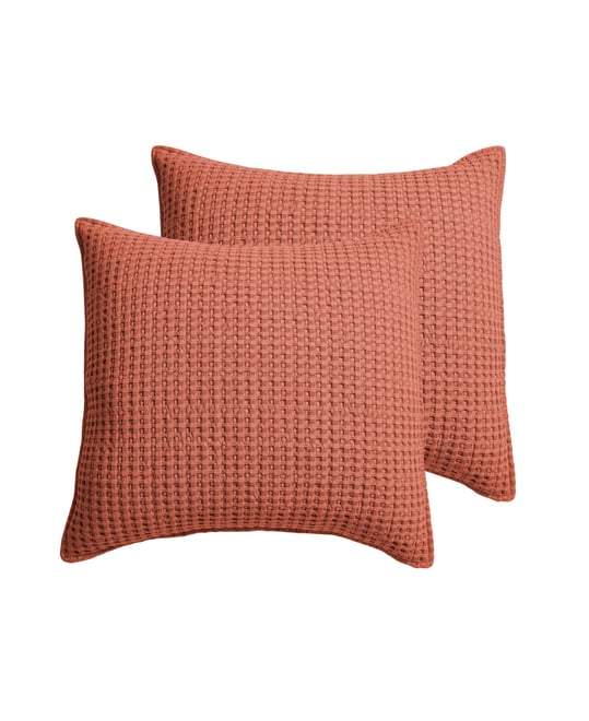 Mills Waffle 2-Pc. Sham Set, European