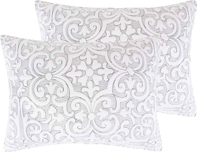 Sherbourne Quilted Stitch 2-Pc. Sham Set, King