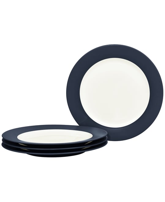 Colorwave Rim Dinner Plates, Set of 4