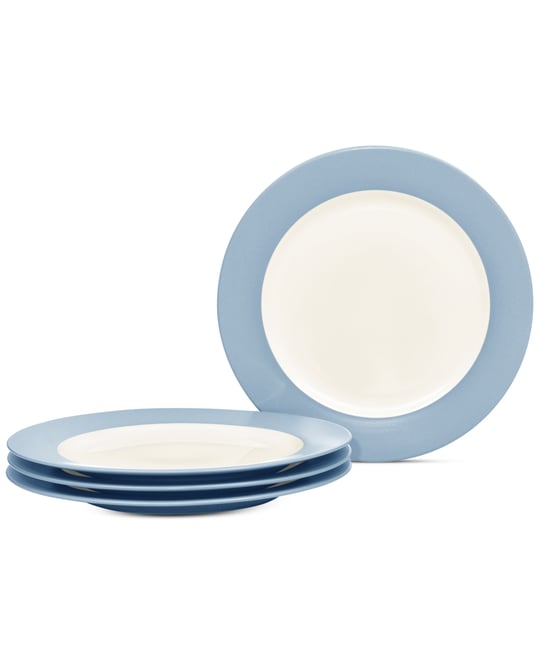 Colorwave Rim Dinner Plates, Set of 4