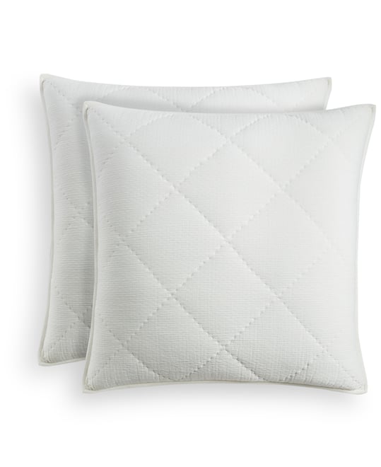 Dobby Diamond 2-Pc. Sham Set, European, Exclusively at Macy's