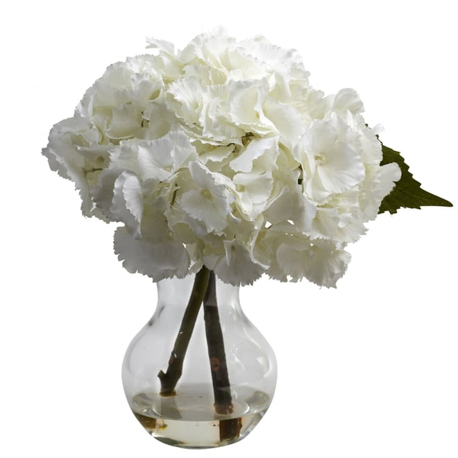 Blooming Hydrangea w/ Vase Arrangement