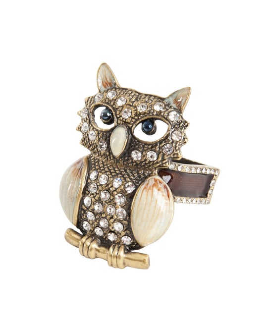 Owl Napkin Ring, Set of 4