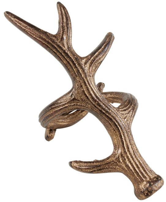 Rustic Napkin Ring With Antler Design, Set of 4