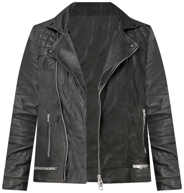 Allsaints conroy leather biker on sale jacket