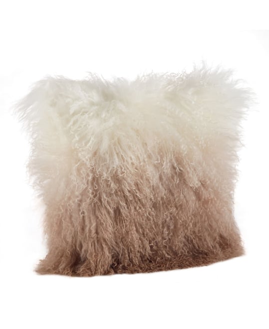 Faux fur ombre discount pillow