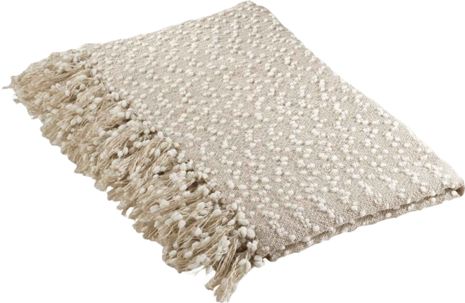Woven Nubby Throw, 50" x 60"