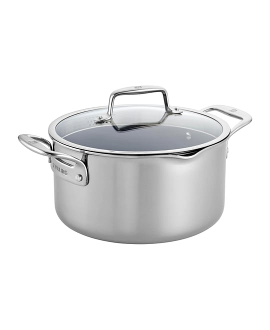 Clad Cfx 6-Qt. Dutch Oven with Strainer Lid and Pouring Spouts