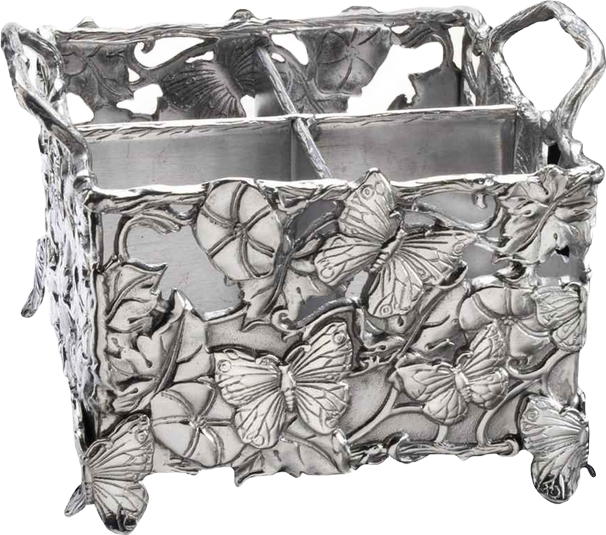 Designs Aluminum Butterfly Flatware Caddy