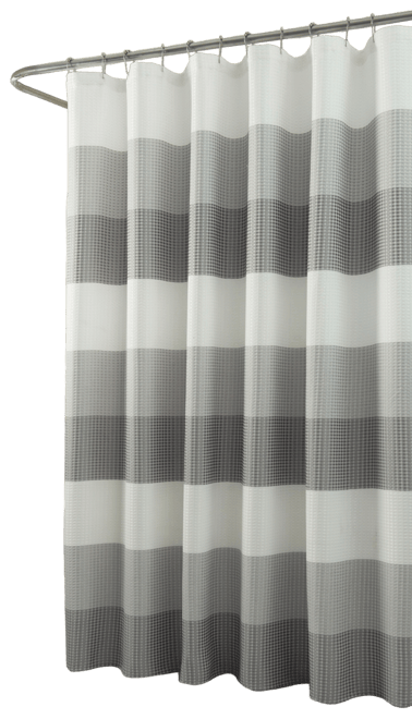 Ombre Waffle Striped Shower Curtain, 70" x 72"
