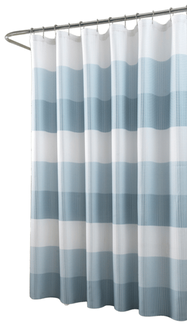 Ombre Waffle Striped Shower Curtain, 70" x 72"