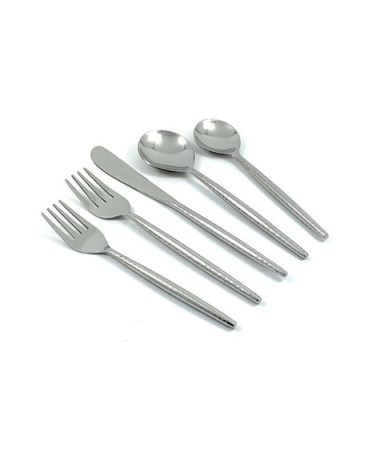 Hammered Flatware Set of 20 Pieces