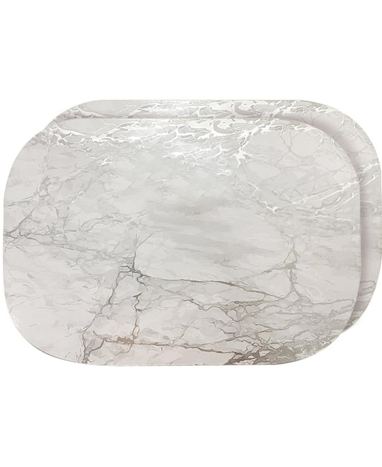 Foiled Marble Granite Thick Cork Heat Resistant 12" x 18" Placemats