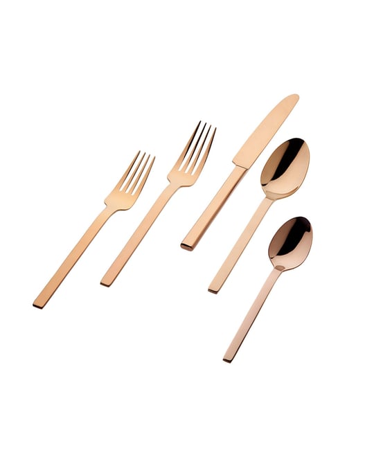 18/0 Atlas Mirror Copper 20-pc Flatware Set, Service for 4