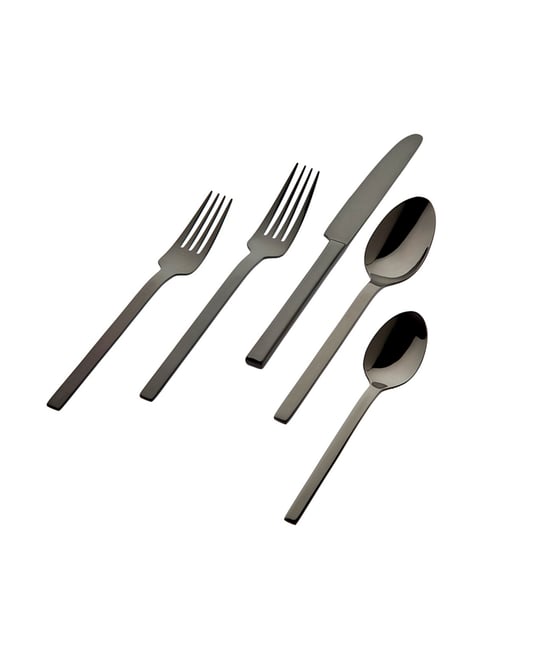 18/0 Atlas Mirro black 20-pc Flatware Set, Service for 4