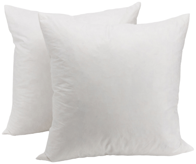 Feather Decorative Pillow, 18" x 18"