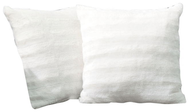 Faux-Fur 2-Pack Decorative Pillows, 18" x 18"