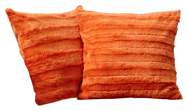 Faux-Fur 2-Pack Decorative Pillows, 18" x 18"