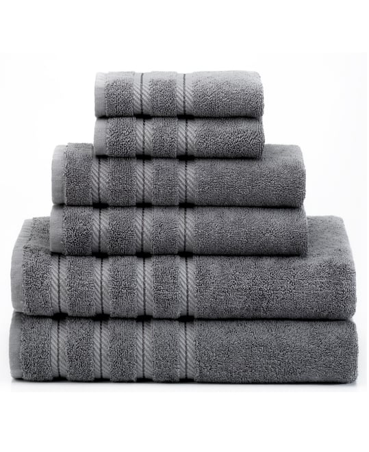 Edison 100% Cotton Luxury 6-Piece Towel Set