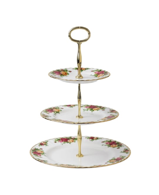 Royal Albert Old Country Roses Cake Stand Three-Tier - Macy's