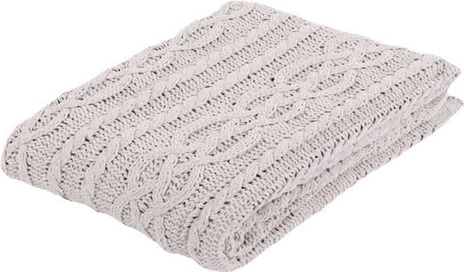 Happycare Textiles Knitted Luxury Chenille Throw, 51" x 67"