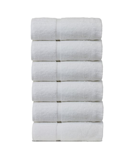 Luxury Hotel Spa Towel Turkish Cotton Hand Towels, Set of 6