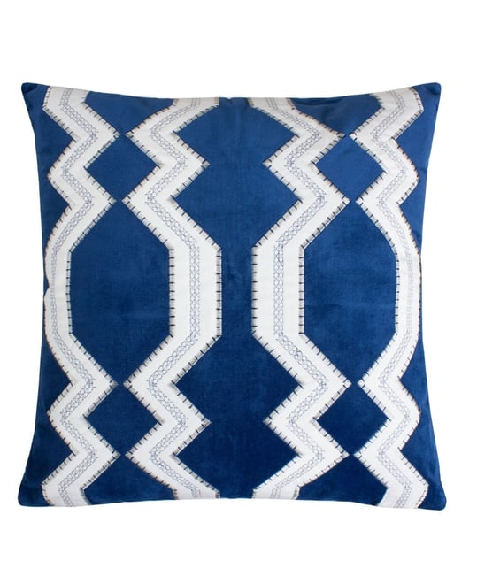 Vivian Applique Velvet Decorative Pillow, 20" x 20"