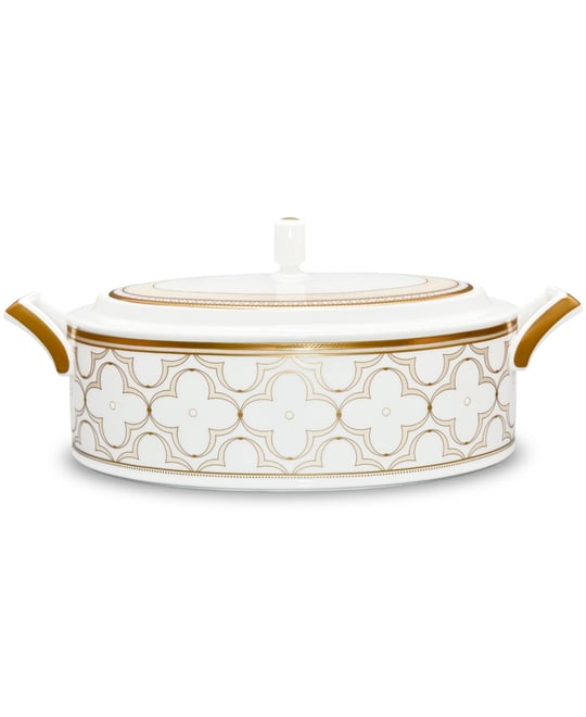 Trefolio Gold Covered Vegetable Bowl, 67 Oz.