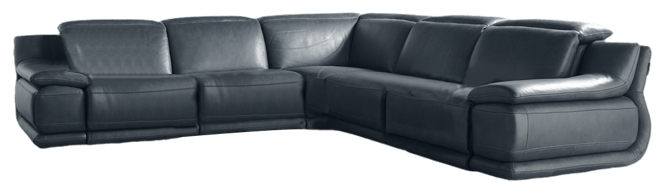 Daisley 6-Pc. Leather "L" Shaped Sectional Sofa with 2 Power Recliners
